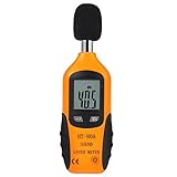 Proster デジタル騒音計 小型 ノイズメータ　音量測定器　デジタルサウンドレベル 騒音測定 電池付き バックライト機能