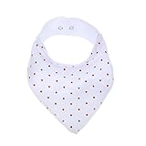 Morninggold ベビー ビブ 赤ちゃんのためのコットン制 三角 よだれかけ 無地 バンダナ型 (HML010)