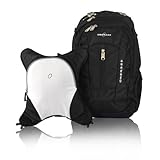 Obersee Bern Diaper Bag Backpack with Detachable Cooler, Black/White by Obersee [並行輸入品]