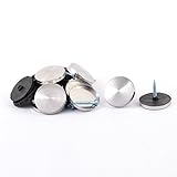 uxcell　飾りビス ミラーネジネイル 装飾 家具フィッティング セルフタッピングねじ 広告ミラーネイル12個入り