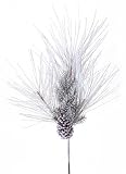 6個パック人工SnowyミックスパインクリスマスSprays with Pine Cones 30 "