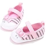 ベビーシューズ　ベビー靴　ファーストシューズ　花柄　女の子　ガールズ　赤ちゃん　可愛い 　軽い (M, ピンク)