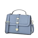 Kaichen 新しい革転落 Pu ハンドバッグ女性の甘い 1 つ斜めショルダー バッグ (ブルー)