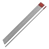 uxcell セリウムタングステン電極　溶接用　タングステン電極棒　10個　2.4mmの直径　150mmの長さ　工業用ガラス　アルゴンアーク溶接