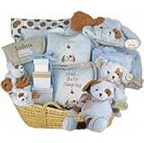 Personalized Puppy Love Moses Basket by Baby Gift Basket [並行輸入品]