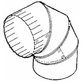 インペリアル製造エルボ4 " Dia。ブラック28 GA