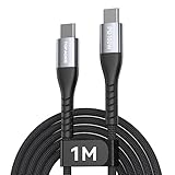 TOPADRE USB Type-C ケーブル 100W 5A PD 3.0 対応 急速充電 ナイロン編み 断線防止 USB-C to USB-C 充電 ケーブル MacBook/iPhone/iPad/Galaxy/Androidスマホ 等対応 バンド付き 1m