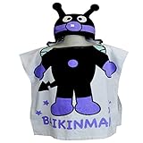 アンパンマン 変身タオルポンチョ ラップタオル 巻きタオル プール 夏物 子供用 Anpanman j-kuz31 ばいきんマン