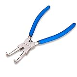 SPEEDWOX スナップリングプライヤー 穴用 曲爪 ベント 先端径2.2mm リング使用範囲10-35mm 全長約213mm バネ付 固定式 精密作業 金具 着脱用工具 整理用 DIY