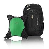 Obersee Bern Diaper Bag Backpack with Detachable Cooler, Black/Green by Obersee