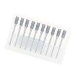 Perfk 回転ヤスリ　タングステンバー　ロータリーファイル　電動工具パーツ　 高速度　工具切削　研磨用　6mm　10個入り