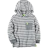 カーターズ Carter's/ ロングスリーブ ヘザー ストライプ ティ グレー トップス長袖シャツ 7歳【並行輸入】