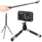 DURAGADGET Telescopic 2-in-1 Tripod / Monopod ('Selfie'-Pod) for the Panasonic Lumix DMC-TZ55EB-K, D