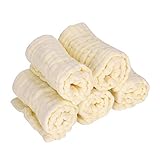 ベビーおむつ コットン ガーゼ 通気性 5Pcs /セット子供下着 洗える 再使用可能 おむつ 乳児ケア製品(イエロー)