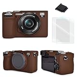 VOVMOEYA ソニー Sony α7CII/ILCE-7CM2/A7CM2との互換性ありカメラケース α7C2専用 ボディケース a7CIIシリコンカメラケース ILCE-7CM2カバー カメラA7CM2/ILCE-7CM2専用保護ケース A7C II A7CMark 2 α7C ii保護バッグ A7CM2対応ケース シリコン製 シボ 快適なグリップ 携帯便利 耐衝撃-コーヒー