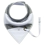 Cutelove ベビー　赤ちゃん　男女兼用　二層 　三角 スナップ　よだれかけ　防水　柔らかい　サイズ調整可能　出産準備　スタイ　全10色　綿製品（0-18M）