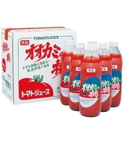 Amazon.co.jp: 株式会社 鷹栖町農業振興公社 オオカミの桃 1Lx6本 有塩