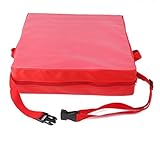 ROSENICE 子供用ポータブル ダイニングクッション椅子ブースター 食事イス用(赤)