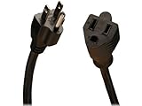Tripp Lite Standard Power Extension Cord 10A, 18AWG (NEMA 5-15P to NEMA 5-15R) 25-ft.(P022-025) [並行輸