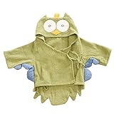 Hooyi 赤ちゃんのお風呂はタオルでタオルを吸い込むタオル (緑, 0-12month)