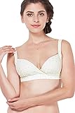 スウィートマミー (Sweet Mommy) 【日本製】 モールドプリント授乳ブラジャー マタニティウェア LL スターホワイト