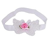 GUAngqi Baby Girl Three-Piece Set Butterfly Headband Headdress Foot Flower Photo Prop by Gu Angqi