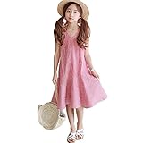 [XINXIKEJI]子供服 女の子ドレス サマードレス ギンガムチェック 女の子 ノースリーブ 子供ワンピース キッズ服 お姫様ドレス ガールズワンピース お洒落 お誕生日 結婚式 110CM
