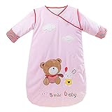 ベビースリーパー 冬 寝袋 キッズシュラフ 長袖 袖が取り外す可 赤ちゃん 暖かい 柔らかい【Justgreat】