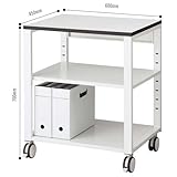 ストロング プリンターテーブル 【幅 600 奥行 450 高 700】 ホワイト