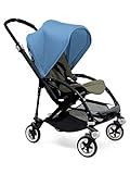 Bugaboo Bee 3 Black Frame Stroller With Dark Khaki Seat (Ice Blue) by Bugaboo [並行輸入品]