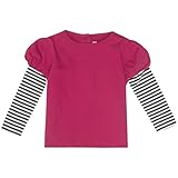 JoJo Maman Bebeジョジョママンベベ(イギリス)/Double Layer Top ダブルレイヤートップ/6-12m (78cm)/レッド/B8086CER612