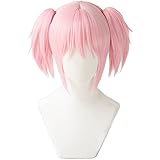 耐熱コスプレウィッグ 鹿目 まどか コスチュム wig +おまけ3点 専用ネットとヘアピンとメモパッド付