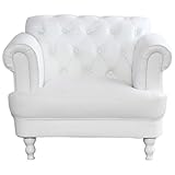 ロココ プリンセス ヨーロピアン ホワイト 白 ブリティッシュ　アンティーク風　ソファー　1人掛け