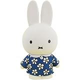 ミッフィーのちょきんばこ L（花柄） ミッフィー miffy 貯金箱 BANK ブルー 青 フィギュア 置物 インテリア グッズ キャラクター miffy うさぎ 着せ替え 花柄 大人 子供 キッズ 小銭 硬貨 お金 ギフト プレゼント 贈り物 かわ