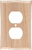 GE 51148ライトコンセント木製ウォールプレート、5 - Pack