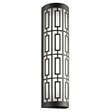 Kichler Lighting Empireコレクション22インチOldeブロンズLEDアウトドア壁取り付け用燭台