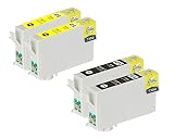 【Ecolink】エプソンEPSON 互換インクカートリッジIC6CL50対応 ICBK50(ブラック)X2+ICY50(イエロー)×2 互換インク 4個パック