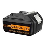 Novopal マキタ BL1860B 互換 バッテリー 18V 二代 6000mAh 実容量　MAKITA BL1830 交換式 リチウムイオン電池 BL1860 BL1840 BL1850 対応互