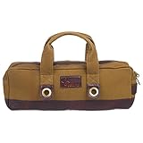 Boldric Boldricシェフキャリーオールカーキキャンバスブラウンレザートリム