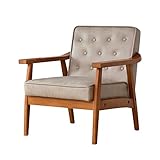 (DORIS) ソファ【ペジテ1P ヴィンテージグレー】 ヴィンテージレザー風　天然木フレーム レトロソファ 幅64cm 組み立て式