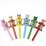 おもちゃ、smtsmt木製Handbell Musical Developmental Instrument