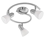 Eglo 88475A Dakar 1 Wall/Ceiling Light, Matte Nickel [並行輸入品]