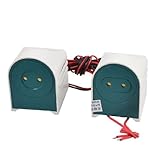 uxcell　ランプホルダーバラスト　ライトソケット　ライト　レッド　ペア入　ホワイト　40W　AC220V