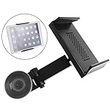 nnda Co折りたたみ式360度まで回転サクションマウント車ウインドスクリーンホルダー電話タブレットGPS、ABS + PC +シリコン、1pc (ブラック)