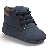 Tonsee 可愛い ベビー シューズ 柔らか ファーストシューズ 赤ちゃん レザー シューズ (11cm, ダークブルー)