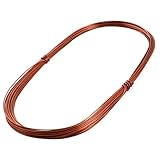 uxcell エナメルワイヤー エナメル線 半田ダイレクト コッパートーン 0.83mm径 1個入り