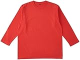 SOWA(ソーワ) ヘビーウエイト七分袖Tシャツ レッド LLサイズ 54014