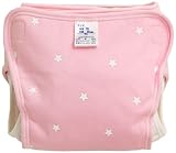 村信 日本製 星柄 綿おむつカバー 70cm ピンク JF100B