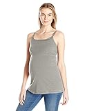 Loving Moments by Leading Lady Women's Cotton Nursing Tank with Lace Trim and Full Sling Gray 2X [並行