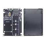 Klaxib M.2 NGFF M SSD - 3.0 アダプタ カード 2イン1 コンバータ カード M.2 SSD アダプタ カード 外付けハード ドライブ エンクロージャ